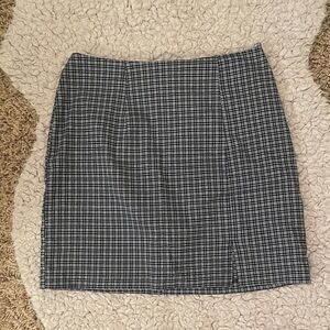 My Michelle Black and White Houndstooth Pencil Skirt